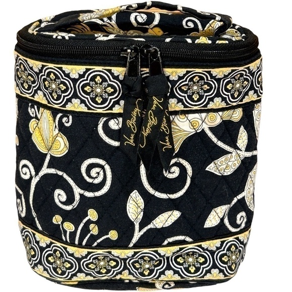 Vera Bradley Insulated Cooler Keeper Yellow Bird Yellow/Black Bag RETIRED EUC - Picture 1 of 6